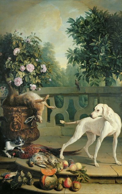 Animals, Flowers and Fruits by Alexandre Francois Desportes
